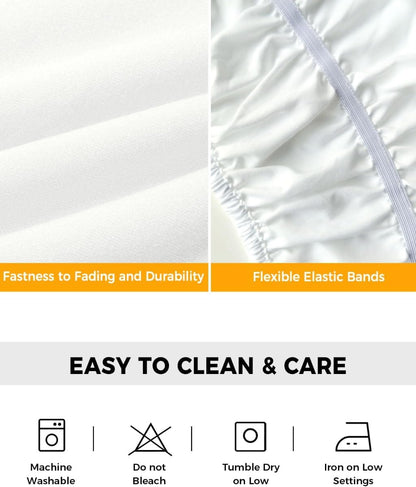 Yellow Lemons Bed Skirt Queen Size 16 Inch Drop, Adjustable Elastic Wrap Around Bed Skirts Easy Fitting Dust Ruffle Bedskirt Bed Frame Cover Summer Botanical Black White Plaid Farmhouse